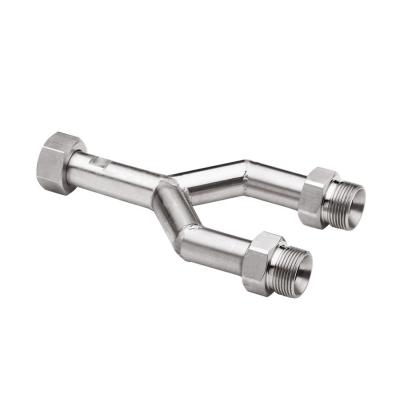 JULABO 三通轉接頭 8 890 140，三通 M24x1.5 內螺紋（1）~M24x1.5 外螺紋（2）