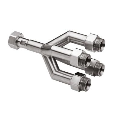 JULABO 五通轉接頭 8 890 141，五通 M24x1.5 內螺紋（1）~M24x1.5 外螺紋（4）